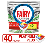 Fairy Platinum Plus Bulaşık Makinesi Deterjanı Kapsülü 40 Yıkama