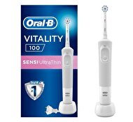 Oral-B D100 Vitality Sensi Ultrathin Şarjlı Yetişkin Diş Fırçası Beyaz