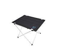 Box&Box Katlanabilir Kumaş Kamp ve Piknik Masası, Siyah, Geniş Model, 73 x 55 x 48 cm