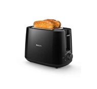 Philips 2 Dilim Kapasiteli 1000 W Ekmek Kızartma Makinesi Siyah