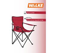 Walke Katlanabilir Kamp Sandalyesi Piknik Sandalyesi Plaj Sandalyesi Kırmızı Taşıma Çantalı