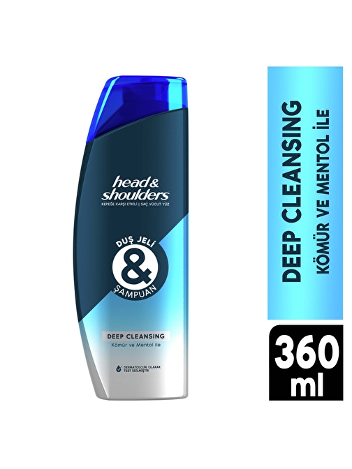 Head & Shoulders Duş Jeli Ve Şampuan Deep Cleansing 360 ml