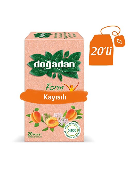 Doğadan Form Kayısılı Karışık Bitki Çayı