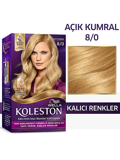 Wella Koleston Saç Boyası Kiti 8/0 Açık Kumral