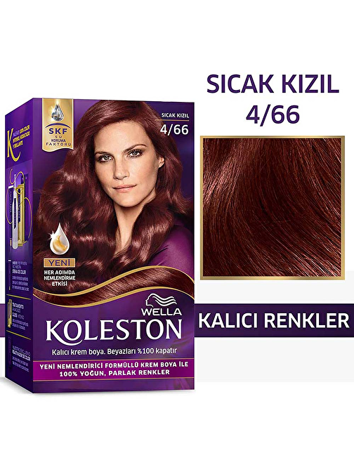 Koleston Kit Saç Boyası 4/66 Sıcak Kızıl