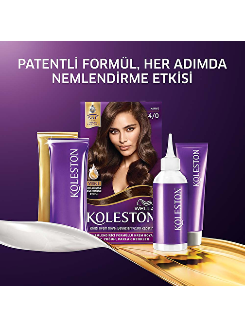 Wella Koleston Saç Boyası Kiti 4/0 Kahve