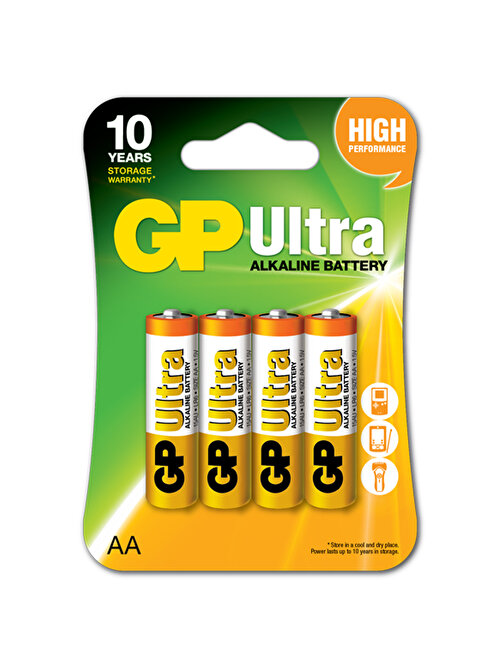 Gp R6 Aa Boy Ultra Alkalin Kalem Pil 4'lü Paket Gp15Au-U4