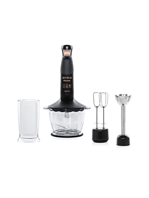 Arnica GH21560 1200 W Çoklu Blender Seti Siyah