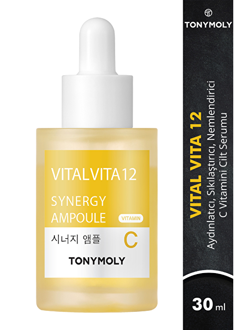 Tonymoly Serum-Ampul Vital Vita 12 Aydınlatıcı Sıkılaştırıcı C Vitamini Cilt Bakımı 30ml