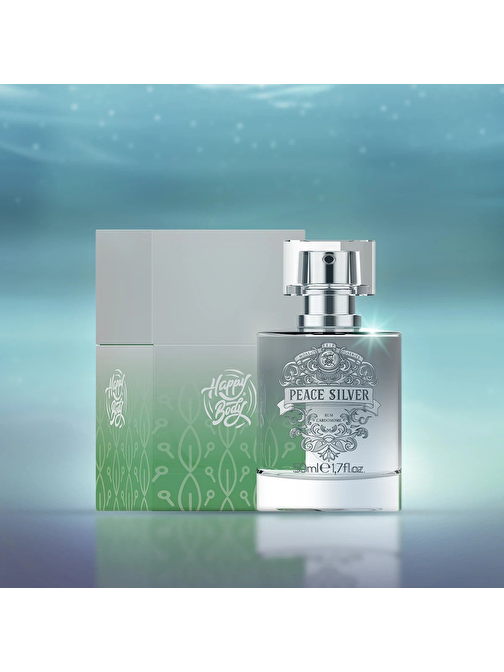 Happy Body Özel Seri Özel Kutulu Etkili Ve Uzun Süre Mr Peace Silver Aromatik Erkek Parfüm 50 ml