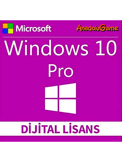 Windows 10 Pro Dijital Lisans Anahtarı Süresiz Orjinal 1PC