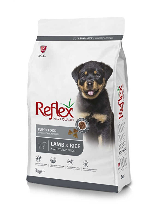 Reflex Kuzu Etli Pirinçli Yavru Köpek Maması 3 Kg
