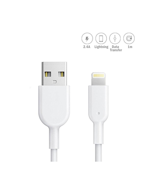 9HEYÜ  Lightning Usb Hızlı Şarj Kablosu 2.4a 1mt. Apple Iphone 7 8 X Pro Max 11 12 13 Uyumlu Şarz Aleti HQ1097