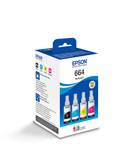 Epson 664 Orijinal 4 Renkli Çoklu Paket