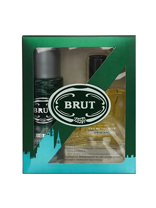 Brut 100ml edt +200ml deodorant Erkek parfümü Setleri