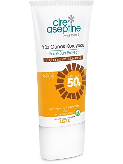 Cire Aseptine Güneş Koruyucu Spf 50 Yaşlanma Karşıtı Ve Leke Bakımı 50 ml