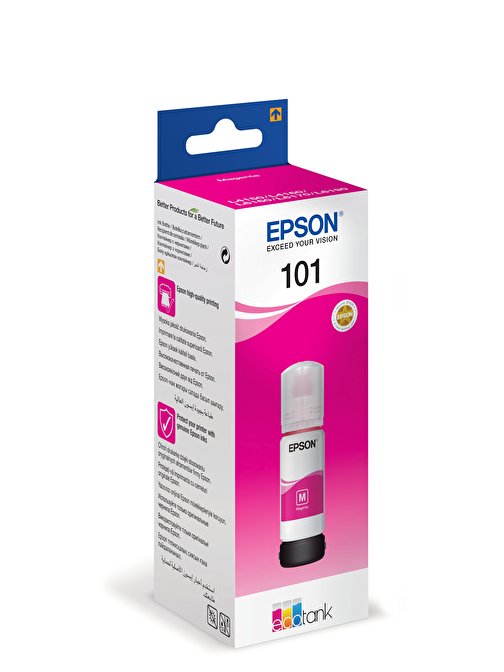 Epson 101 Uyumlu C13T03V34A Orijinal Magenta Mürekkep Şişesi 70 Ml