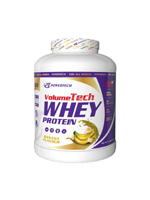 Powertech Volumetech Whey Protein Tozu 2400 gr Muz Aromalı
