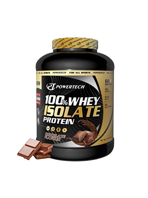 Powertech Isolate Whey Protein Tozu İzole Whey Protein 1800 gr Çikolata Aromalı