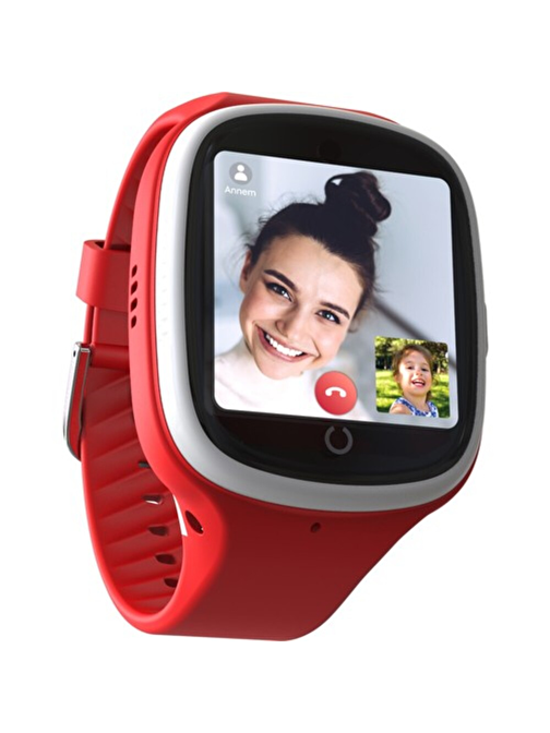 Bilicra Connect Android - iOS Uyumlu Çocuk Akıllı Saat Kırmızı