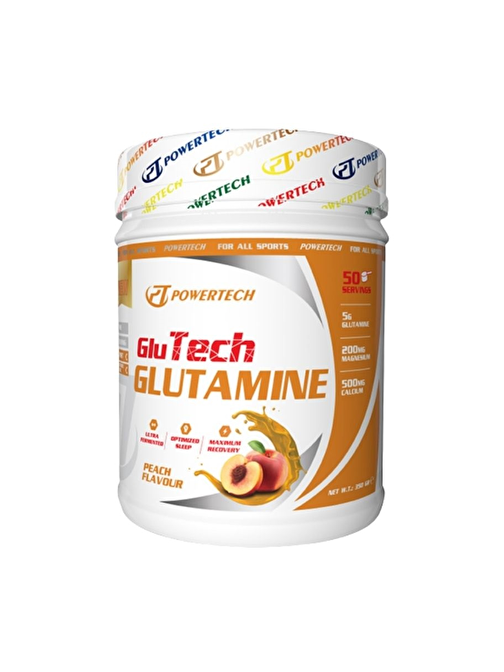 Powertech Glutatech L Glutamine 350 gr Şeftali Aromalı