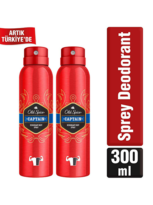 Old Spice Sprey Deodorant 150 ml Captain x2