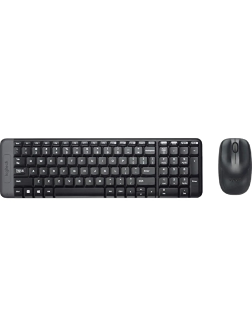 Logitech MK220 Türkçe Q Kablosuz Türkçe Q Siyah Klavye Mouse Seti