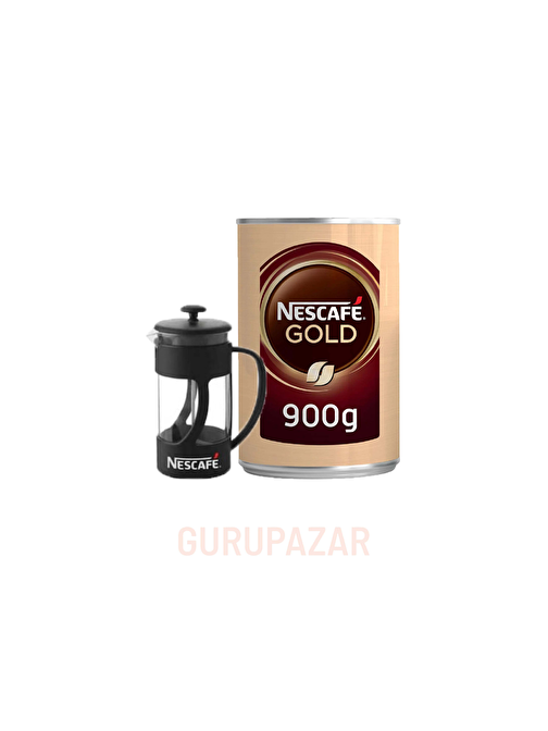 Nescafe Gold 900 gr Teneke + French Press