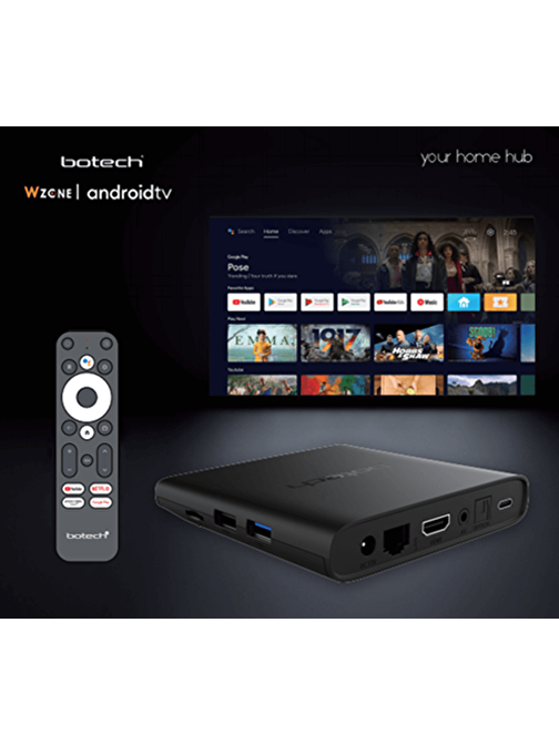 Botech Wzone 4K Ultra Hd Android Tv Box