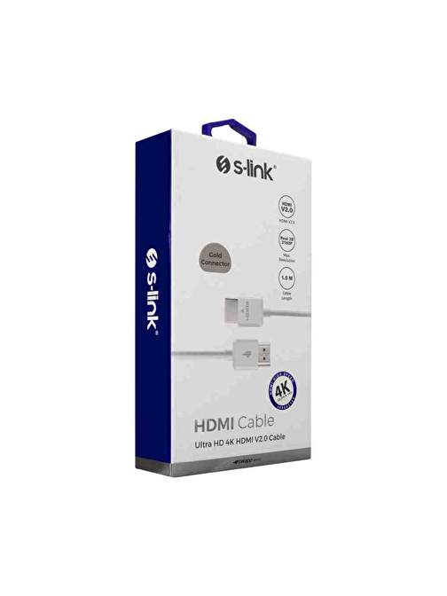 S-Link HDMI Dönüştürücü Kablo Beyaz