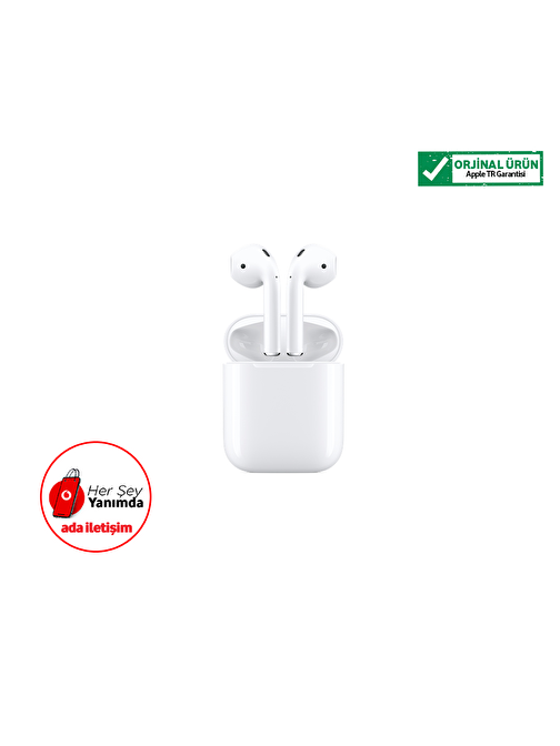 Apple AirPods 2.Nesil Kablosuz Silikonlu Kulak içi Bluetooth Kulaklık Beyaz MV7N2TU/A