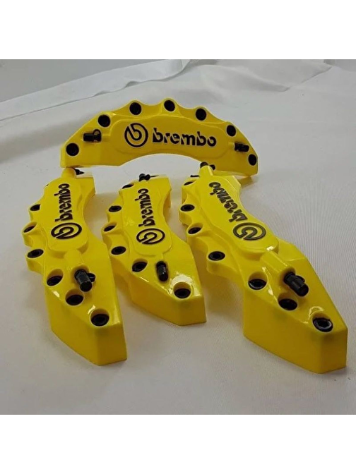 Protec Kaliper Kapağı Brembo 4'Lü Set Kabartmalı Sarı