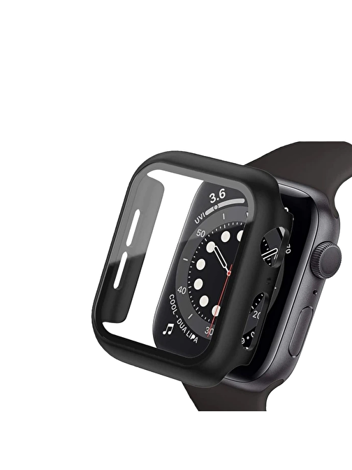 Binano Apple Watch 8 41 mm Sense Kasa Ve Ekran Koruyucu Siyah