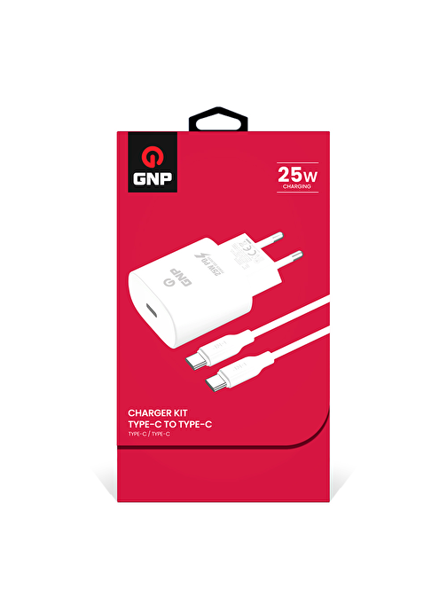 Genpa GNP 25W Type-C Kablo + Şarj Cihazı Adaptör Seti