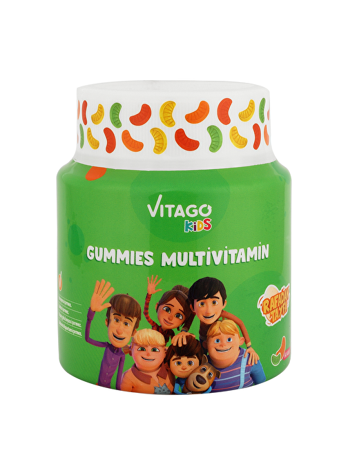 Vitago Kids Gummies Multivitamin Multimineral Içeren 60 Adet Çiğnenebilir Gummy Jel