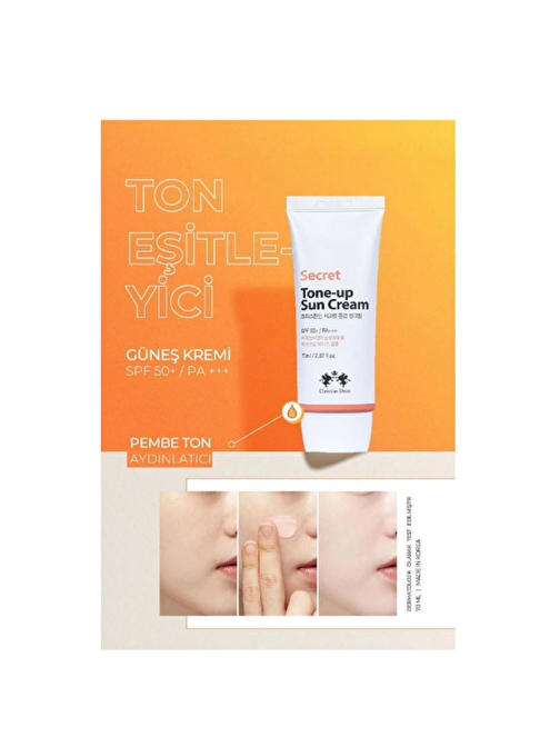 Ton Eşitleyici Bitkisel Kompleks İçeren Güneş Kremi Christian Dean Secret Tone-Up Cream
