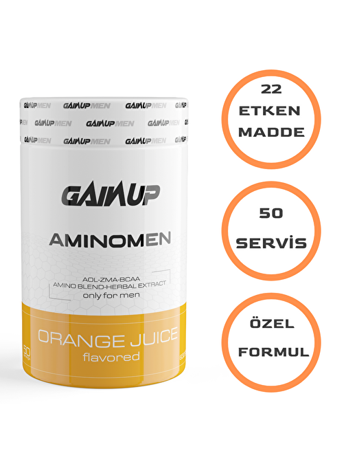 Gainup Aminomen 630 g Orange 50 Servis Aminoasit