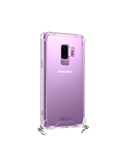 Hippi Hippi Galaxy S9 Plus Uyumlu Şeffaf Askılı Kılıf