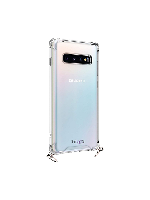 Hippi Hippi Galaxy S10 Uyumlu Şeffaf Askılı Kılıf