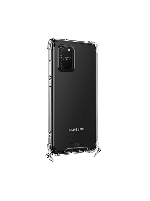 Hippi Hippi Samsung Galaxy S10 Lite Uyumlu Şeffaf Askılı Telefon Kılıfı