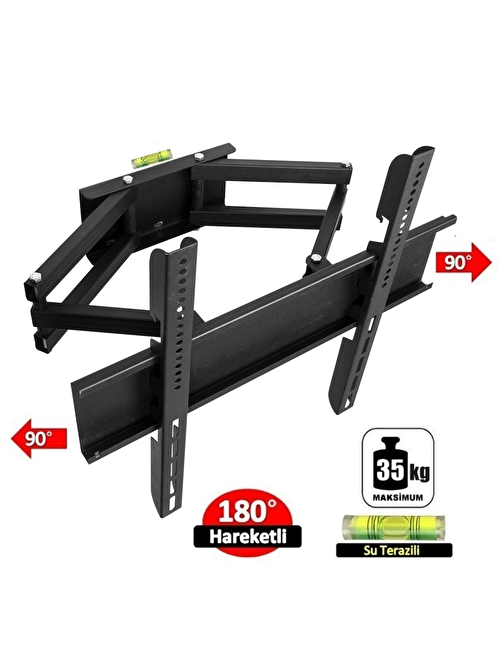 Achill Redline 32'' - 55" - 140 Ekran Hareketli Tv Askı Aparatı - Su Terazili