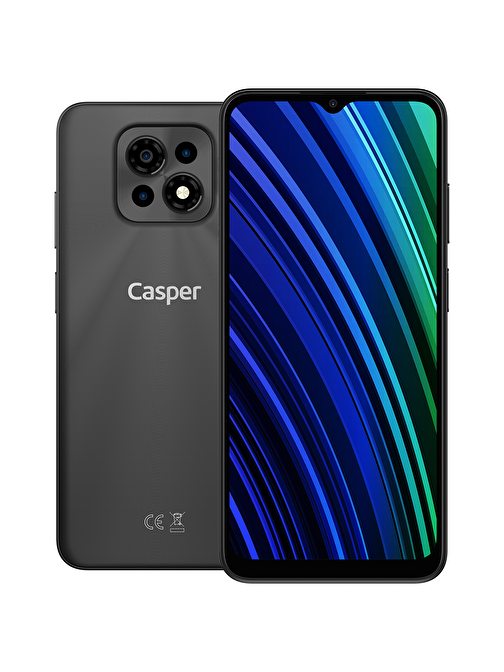 Casper Via M30 Plus 128 GB Hafıza 4 GB Ram 6.5 inç 13 MP Android Cep Telefonu Siyah