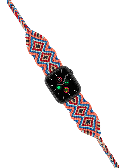 Hippi Anatolia Black 38 - 40 - 41 mm Apple Watch Braided Band