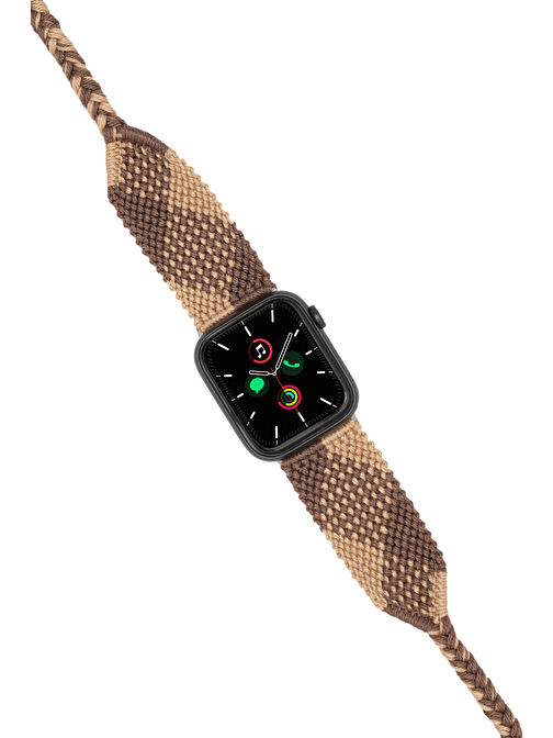 Hippi Matchless Black 38 - 40 - 41 mm Apple Watch Braided Band