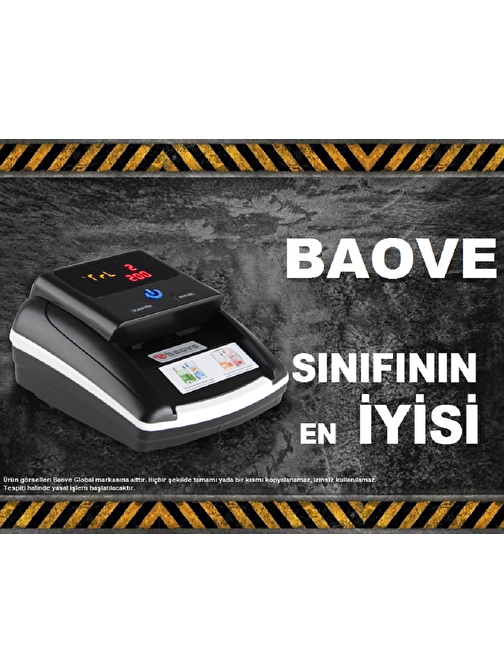Baove GB5800 TL - Euro - Dolar Sahte Para Kontrol Cihazı Siyah