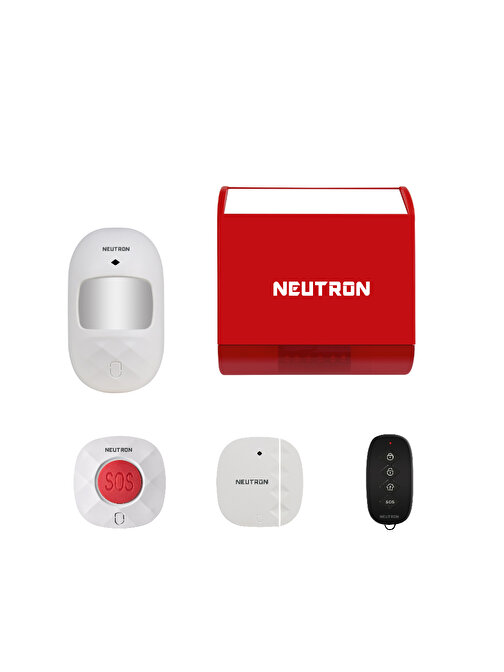 Neutron Wi-Fi Smart Dış Mekan Alarm ve Güvenlik Sistemi - Kablosuz Alarm Seti - App Ile Kontrol