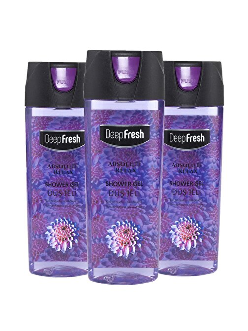 Deep Fresh Pratik Kapaklı Duş Jeli Absolute Relax 3 x 500 ml