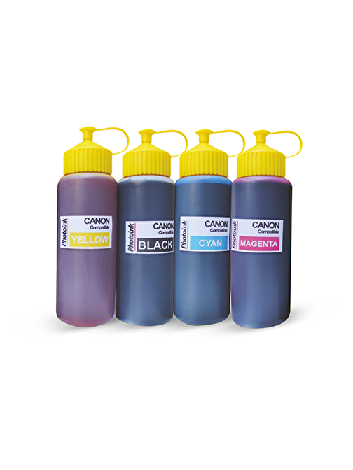 Canon Mg3050 Muadil 4 Renkli Photoink Mürekkep 500 Ml