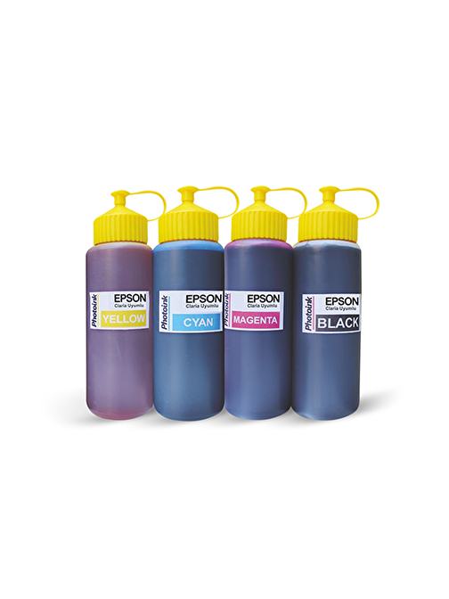 Epson Ecotank L3110 Muadil 4 Renkli Photoink Mürekkep 500 Ml