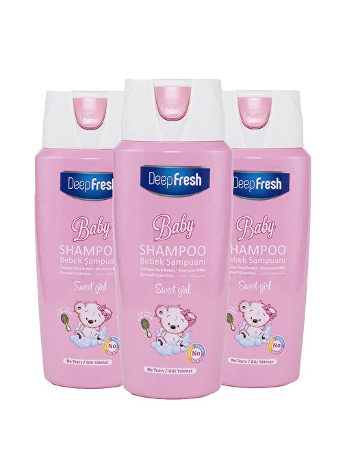 Deep Fresh Günlük Kullanım Sweet Girl Bebek Şampuanı 3x500 ml